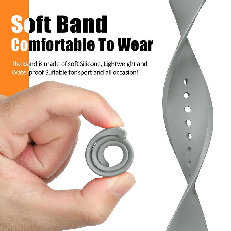 حزام ساعة من السيليكون المحيطي لساعة سامسونج جالاكسي 8 الذكية سوار رياضي سامسونج جالاكسي Watch8 الملحقات الكلاسيكية