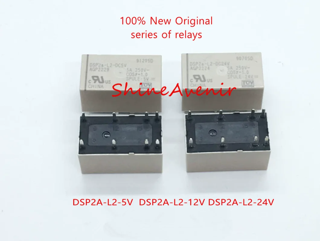 15pcs  DSP2A-L2-5V  DSP2A-L2-12V  DSP2A-L2-24V  ST1-DC5V-F  ST1-DC12V-F  ST1-DC24V-F  100% original relay