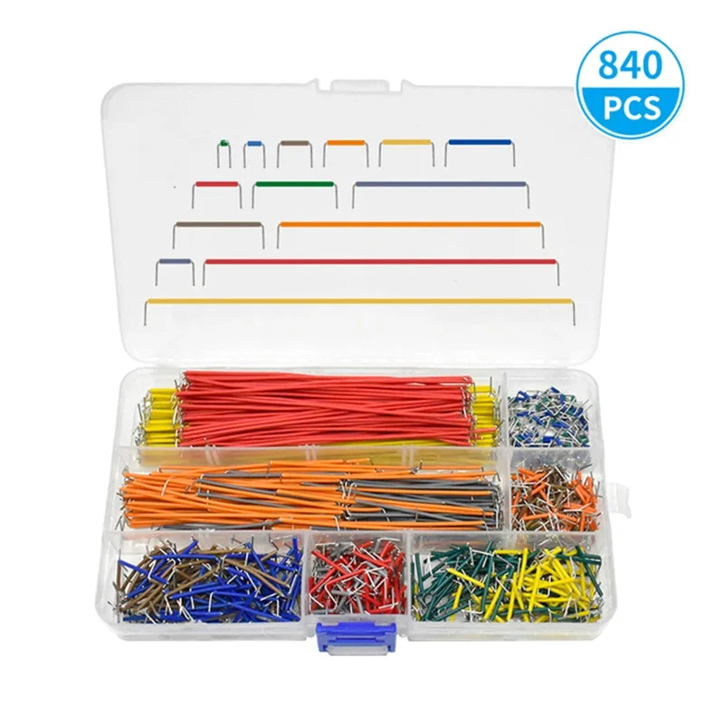 New 840pcs Boxed Jumpers 14 Kinds Of Length Breadboard Special Wire Connecting Wire Jumper Wire PCB Breadboard Jumper Cable