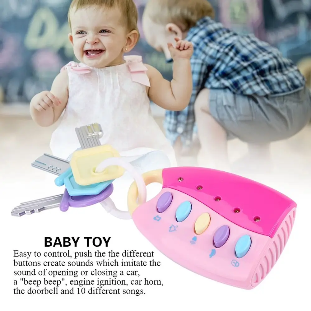 Interactive Sound Effects Baby Smart Toy Interactive Battery Operated Musical Pretend Play Portable Remote Control Car For Kids