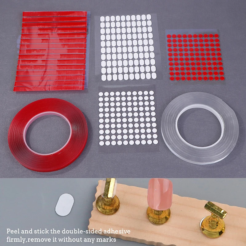 Double Adhesive Tape False Nails Display Stand Glue Stickers Acrylic Practice Showing Bar Nail Art Tools