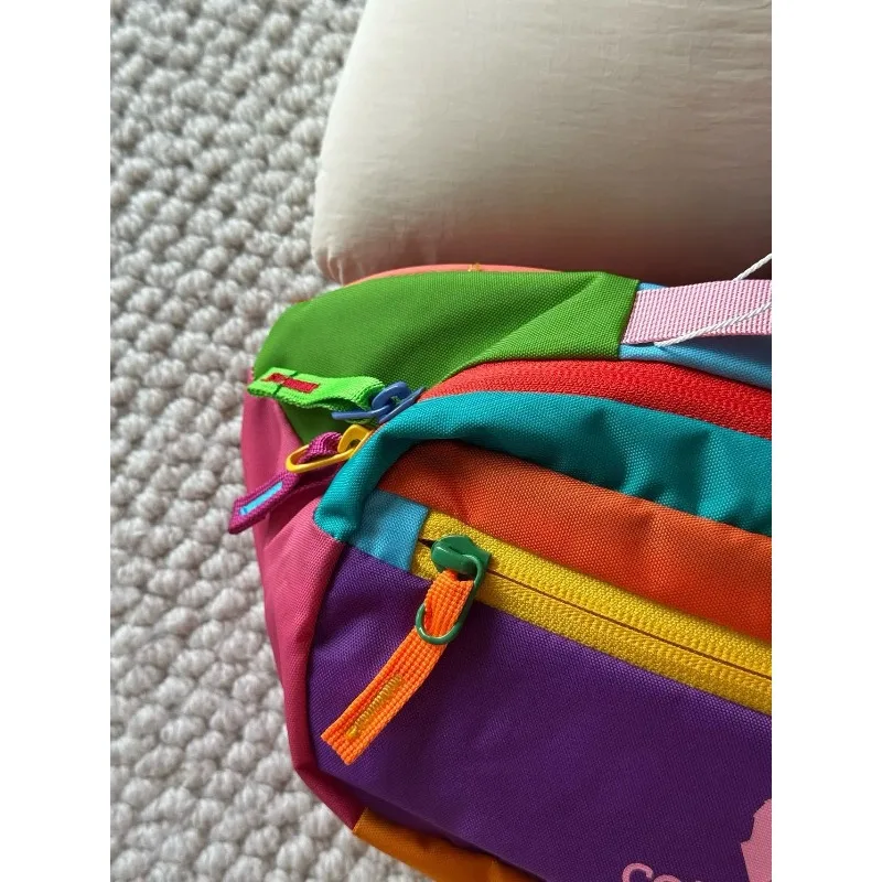 أزياء الاتجاه زوجين حقيبة الثدي الدوبامين 3L سعة كبيرة حزمة فاني 25 حقيبة عادية جديدة من النايلون المائل #6