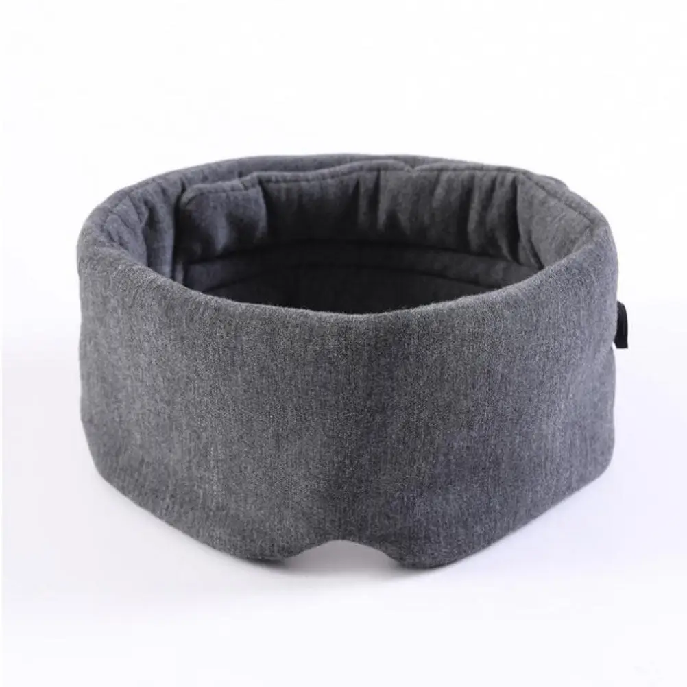 High Grade Cotton Sleeping Eye Mask Fully Lightproof Foldable Washable Reusable with Storage Bag for Travel Business Trip