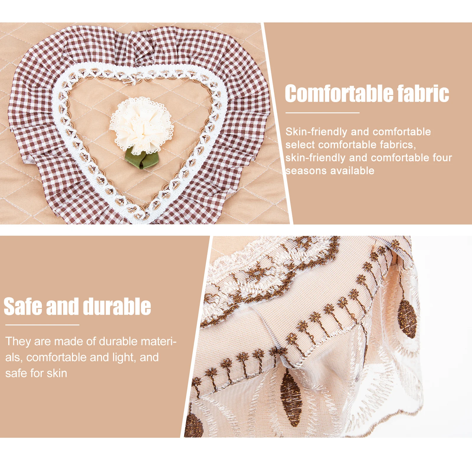 

1Set Comfortable Toilet Seat Cover Set Washable Reusable Four Seasons General Skinfriendly Exquisite Workmanship Easy Install