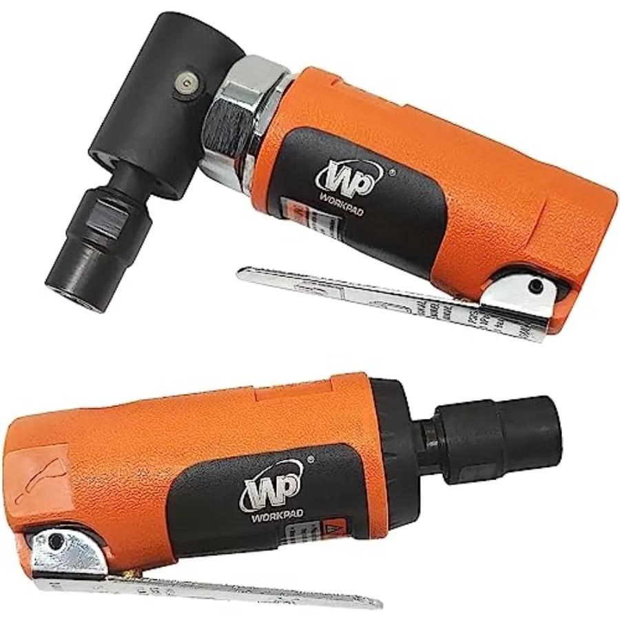 

Набор пневматических шлифовальных машинок: прямая и угловая, с цангами 1/4 и 1/8 дюйма, 2 шт.