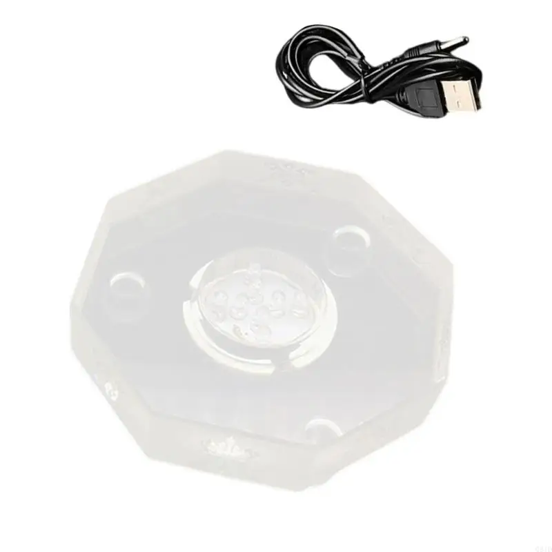 

Небьющееся основание из АБС-пластика с подсветкой и регулируемыми режимами освещения для USB-источников питания для