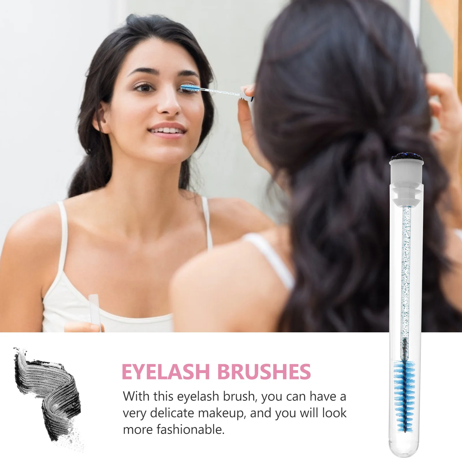 Brosse à cils jetable, peigne, baguette pour Mascara, lisse sur la peau, facile à nettoyer, outil de maquillage Portable, applicateur de beauté, 10 pièces