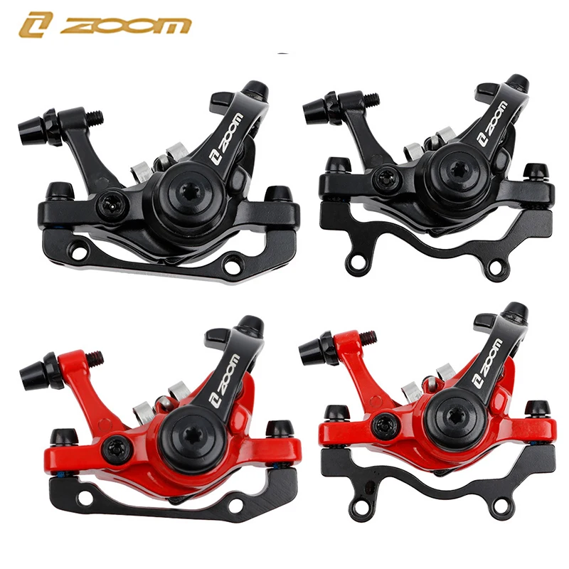 Caliper de Freio a Disco para Bicicleta ZOOM em Liga de Alumínio, Freios Mecânicos para Bicicleta, Calipers de Freio a Disco com Acionamento por Linha