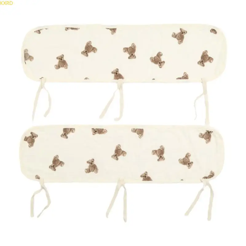 

4Pcs/Set Baby Crib Cover Protector Set for Standard Cribs Wrapped Cover Thicken Crib Guard Teething Guard