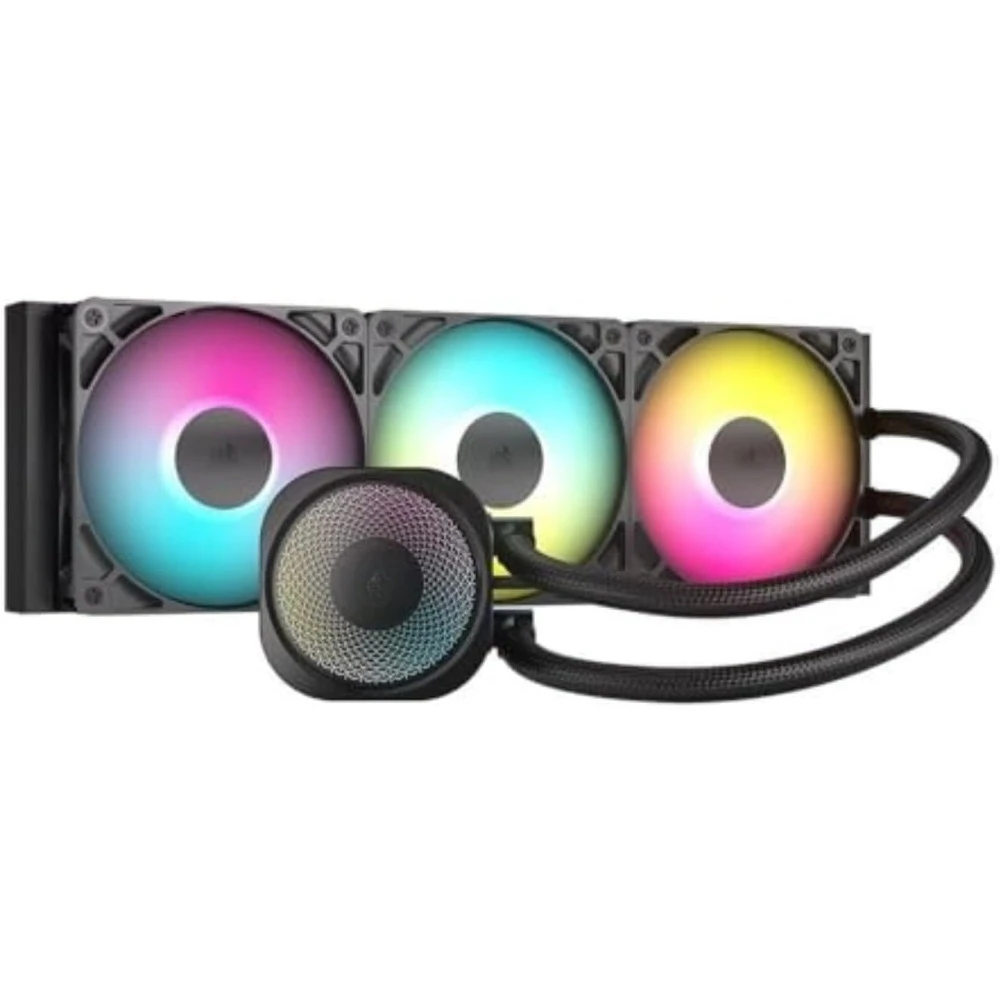 

US Shipping 360mm AIO Liquid CPU Cooler with 3 ARGB Fans for Intel LGA 1851 1700 AMD AM5 AM4 Low Noise