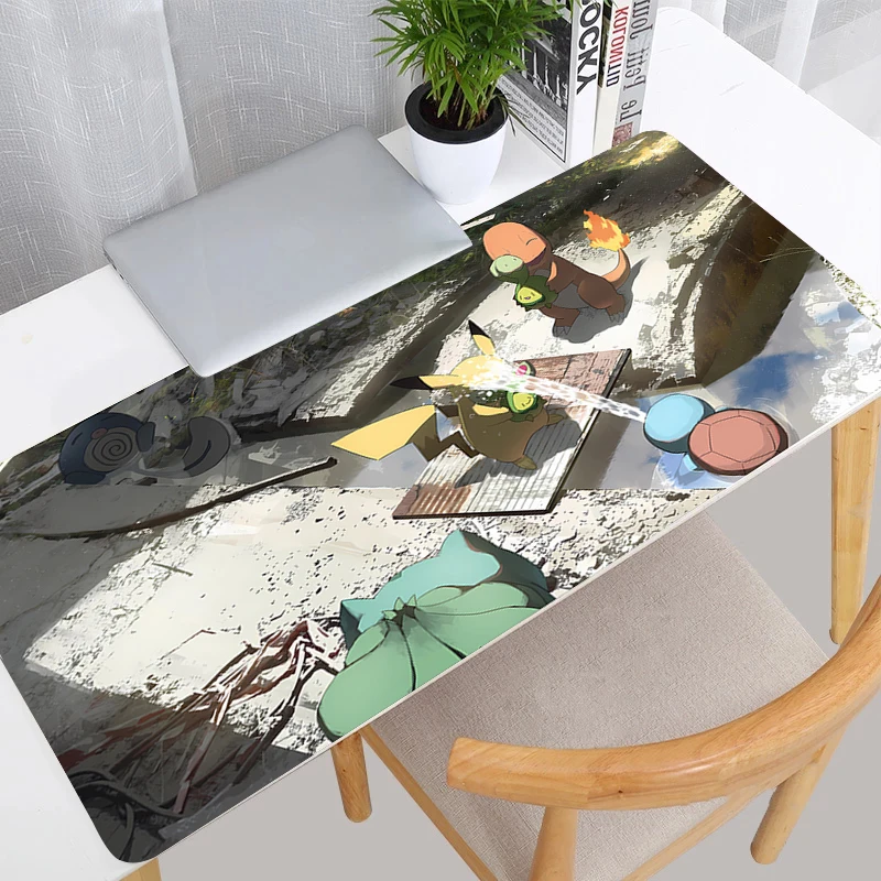 Mouse Pad Pokemon Pikachu anime Gaming Accessories Gabinete Gamer PC Computer Desk Mat Large XXL Keyboard Tablet Mousepad