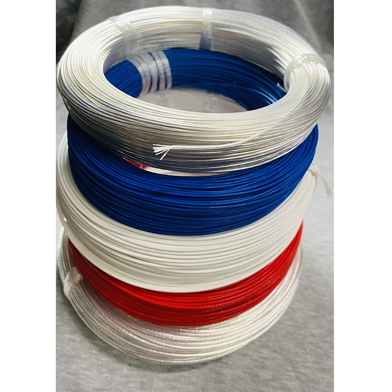 18AWG transparent PTFE silver-plated wire FF46-2 high temperature resistant wire power supply transformation wire