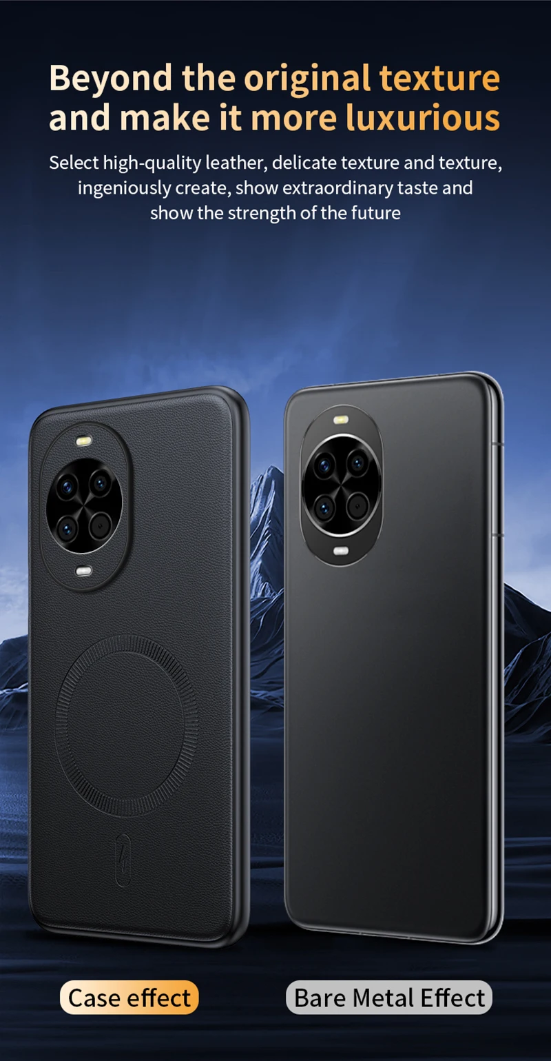 Für Huawei Nova 14: Magnetische Lederhülle mit Schutzfunktion, hochwertige, abriebfeste und rutschfeste PC+TPU-Hülle für Huawei Nova 14. – Detail 11