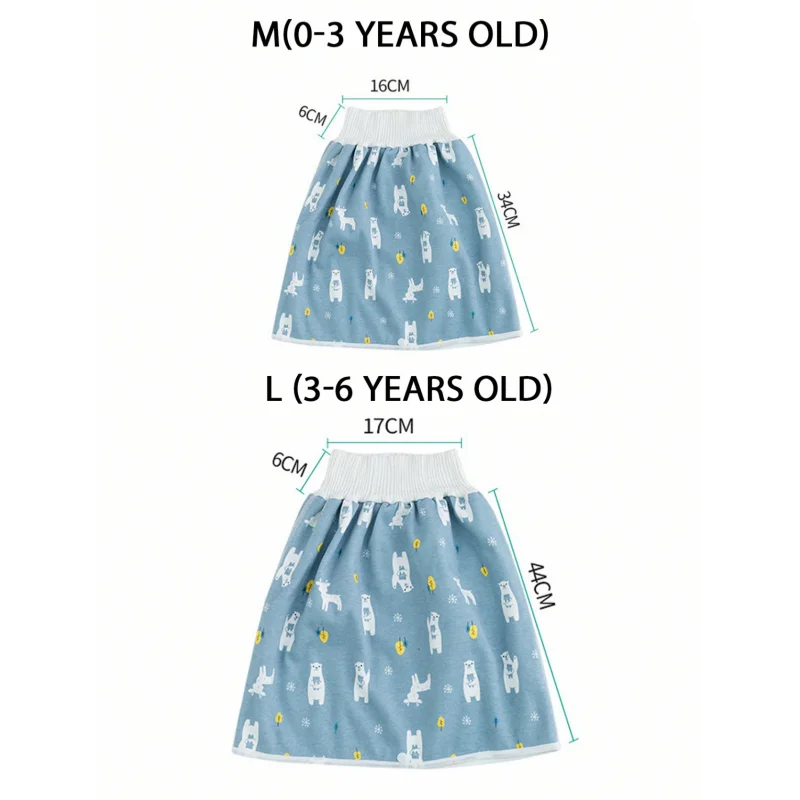 Baby diaper and skirt waterproof and leakproof washable baby belly protector Baby diaper pad diaper pants Learning pants