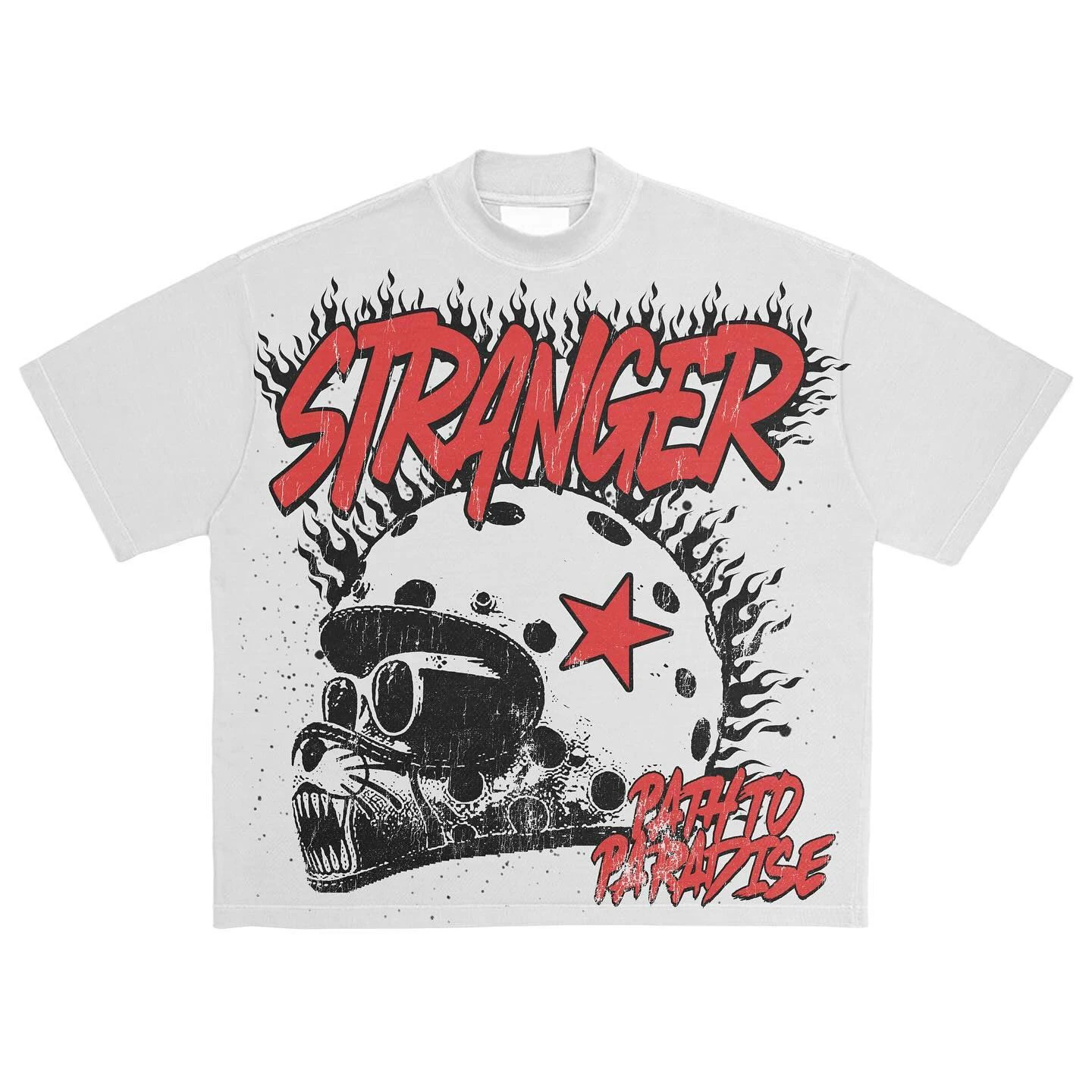 Y2K Vintage Hip Hop Punk Letter Print Oversized T Shirt Cotton Harajuku Casual Gothic Clothes Women Tops Tee 2000s Streetwear