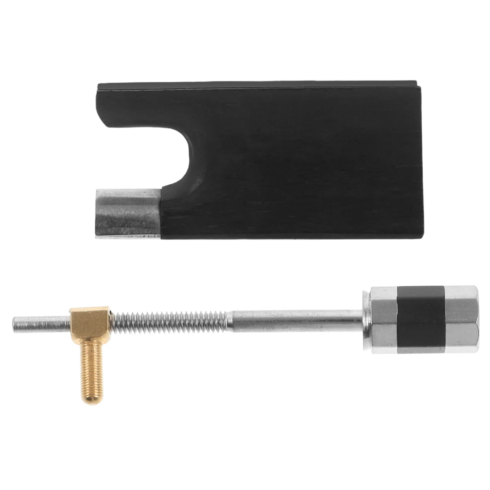 

Wooden Violin Bow Frog Black Replacement Parts Accessories Violin Supply Bow Repair Musical Equipment Practical Long Use