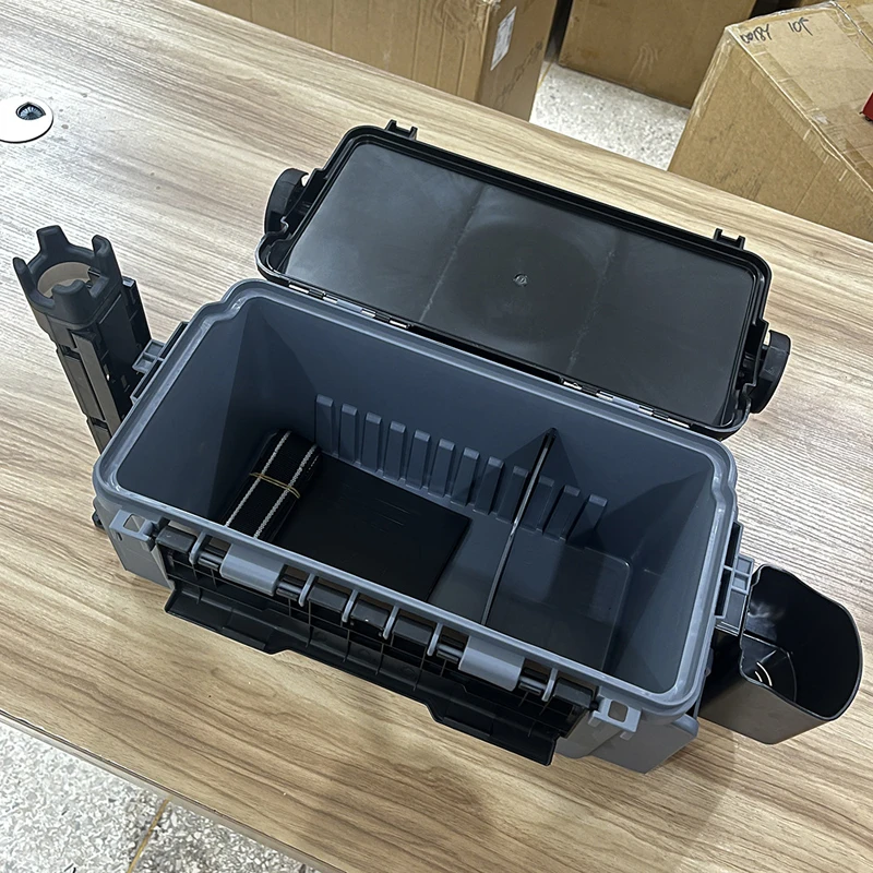 Organizador de caja de Pesca grande, cubo multifunción para señuelos vivos, engrosamiento de caja de almacenamiento, accesorios de Pesca, caja de