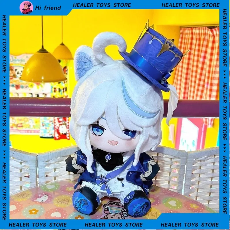 30cm Genshin Impact Furina Plush Water God Anime Figures Dress-up Cotton Stuffed Doll Peripherals Home Ornaments Xmas Gifts Toys