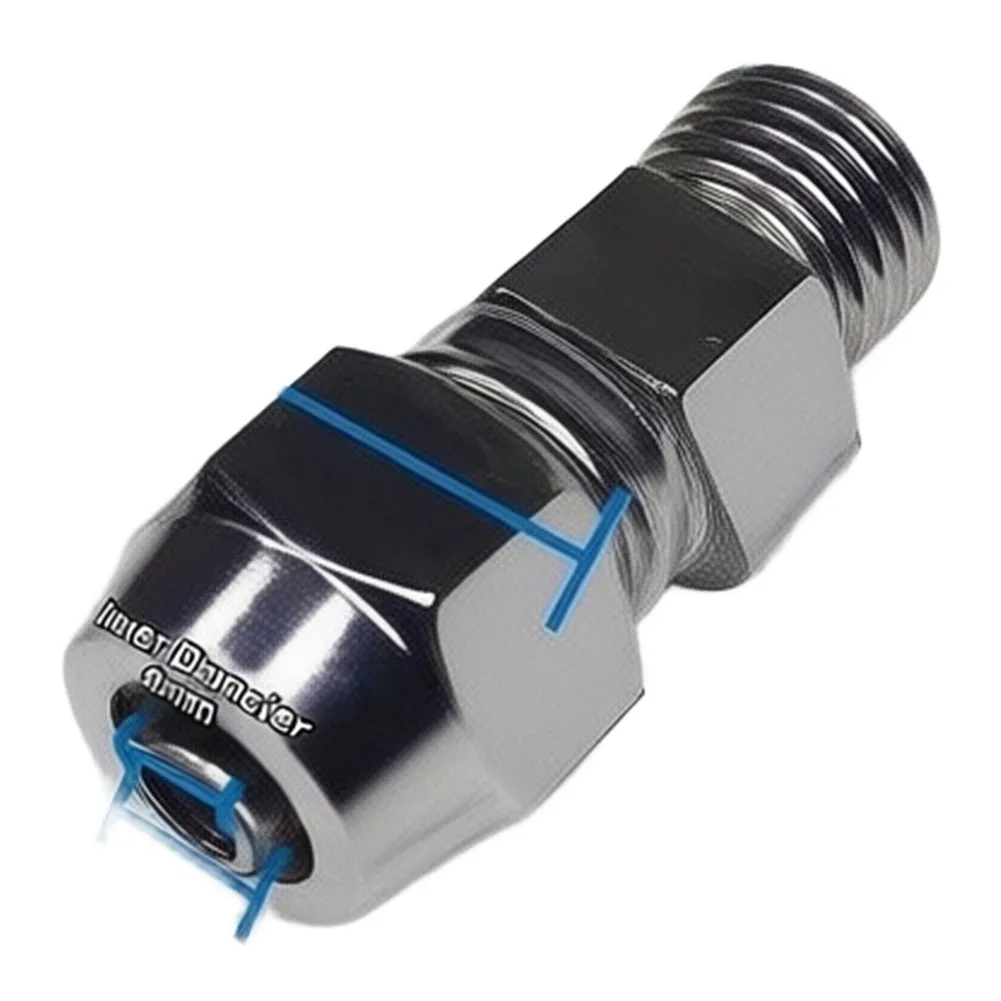 Spindle End Water Nozzle 8MM 10MM for CNC Router For Engraving Machine Water Cooling System Metal Hex Nut Design