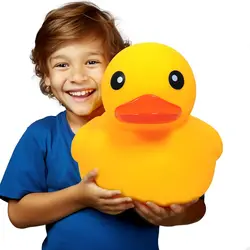 Rubber Duck Giant Ducks Large Rubber Duck Gender Reveal Party Rubber Duck 13 Inch Duck Bath Toy for Baby Shower Birthday Party