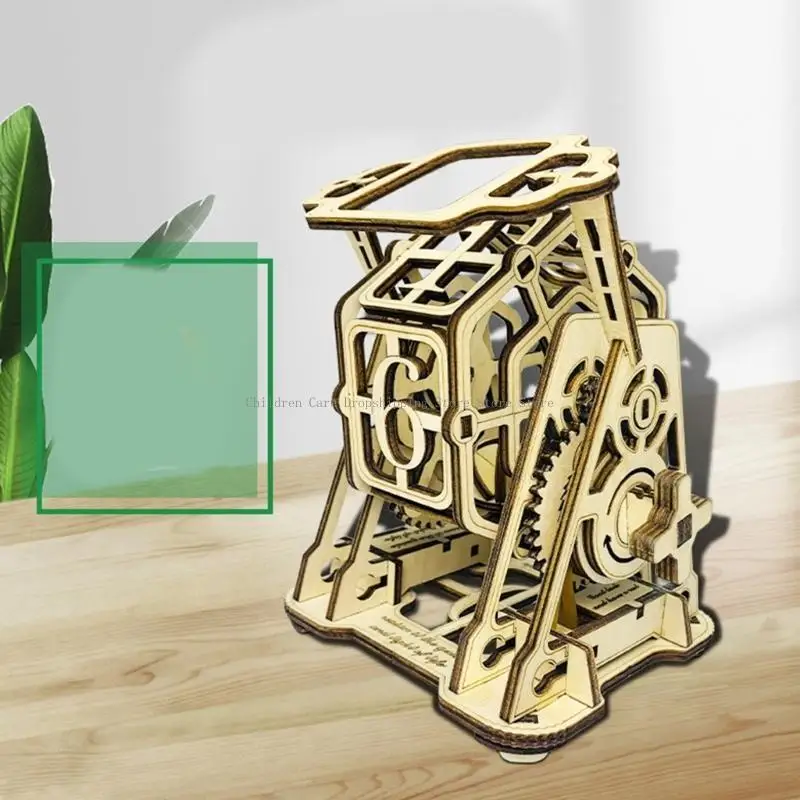 청소년과 성인을 위한 장난감 수집가를 위한 손으로 만든 나무 기어 회전 휠