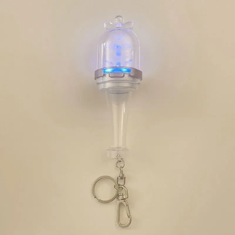 Novas illits mini lightstick lanterna varinha mágica bonito com 3 tipos de núcleo de flor moka wonhee minju mini lâmpada de mão para fãs presente