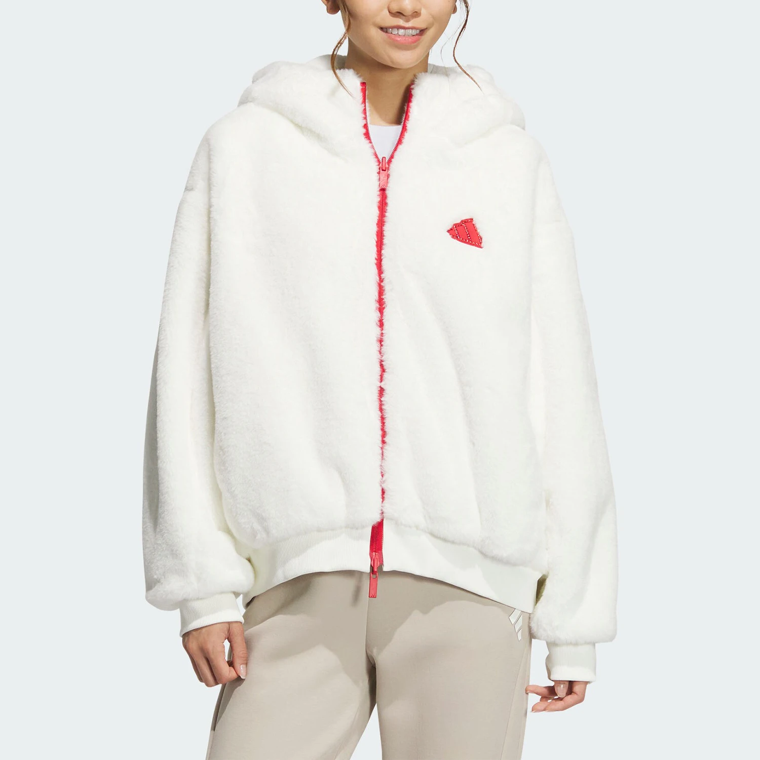 

Официальная аутентичная женская двусторонняя куртка с капюшоном Adidas CW REV JKT JM8834