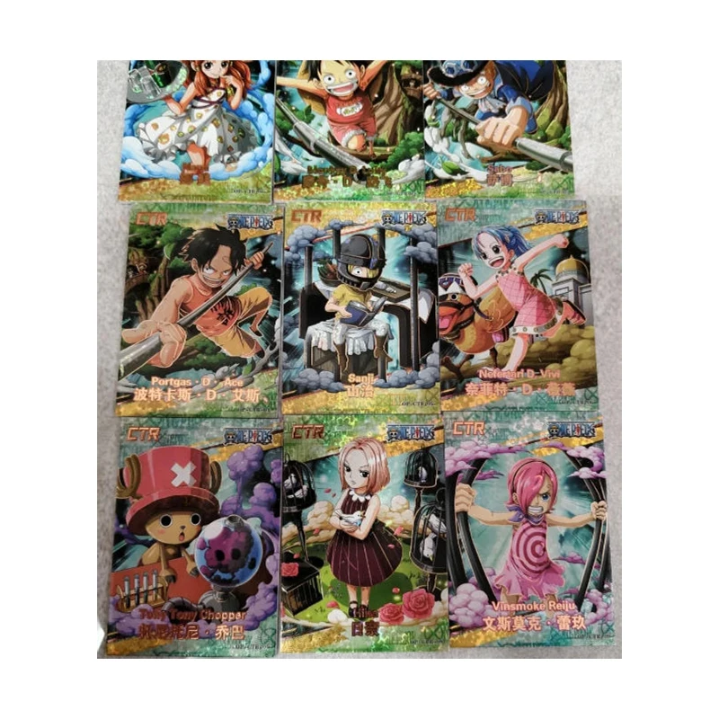 Japanese Anime One Piece Gp Ctr Nico Robin Vinsmoke Reiju Boa Hancock Collectible Cards Christmas Birthday Gifts Children's Toys