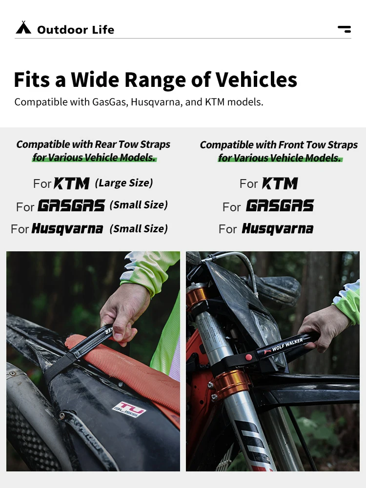 

Мотоциклетный передний и задний спасательный ремень с ЧПУ для Honda KTM Kawasaki Suzuki Yamaha YZ250X YZ450X YZ250F YZ450F 125-500