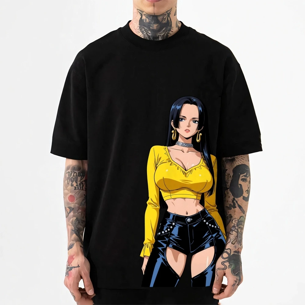 One Piece Boa Hancock Japanese Style Classic Tee High-quality Streetwear Men's Clothing Women's Clothing 2026 Summer New T Shirt