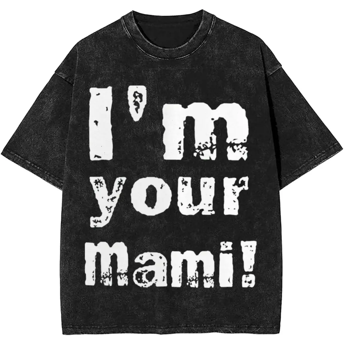 Summer Rhea Ripley I'm Your Mami Washed T Shirts Merch for Men Women Unique LOGO Tee Shirts High Street T-shirt