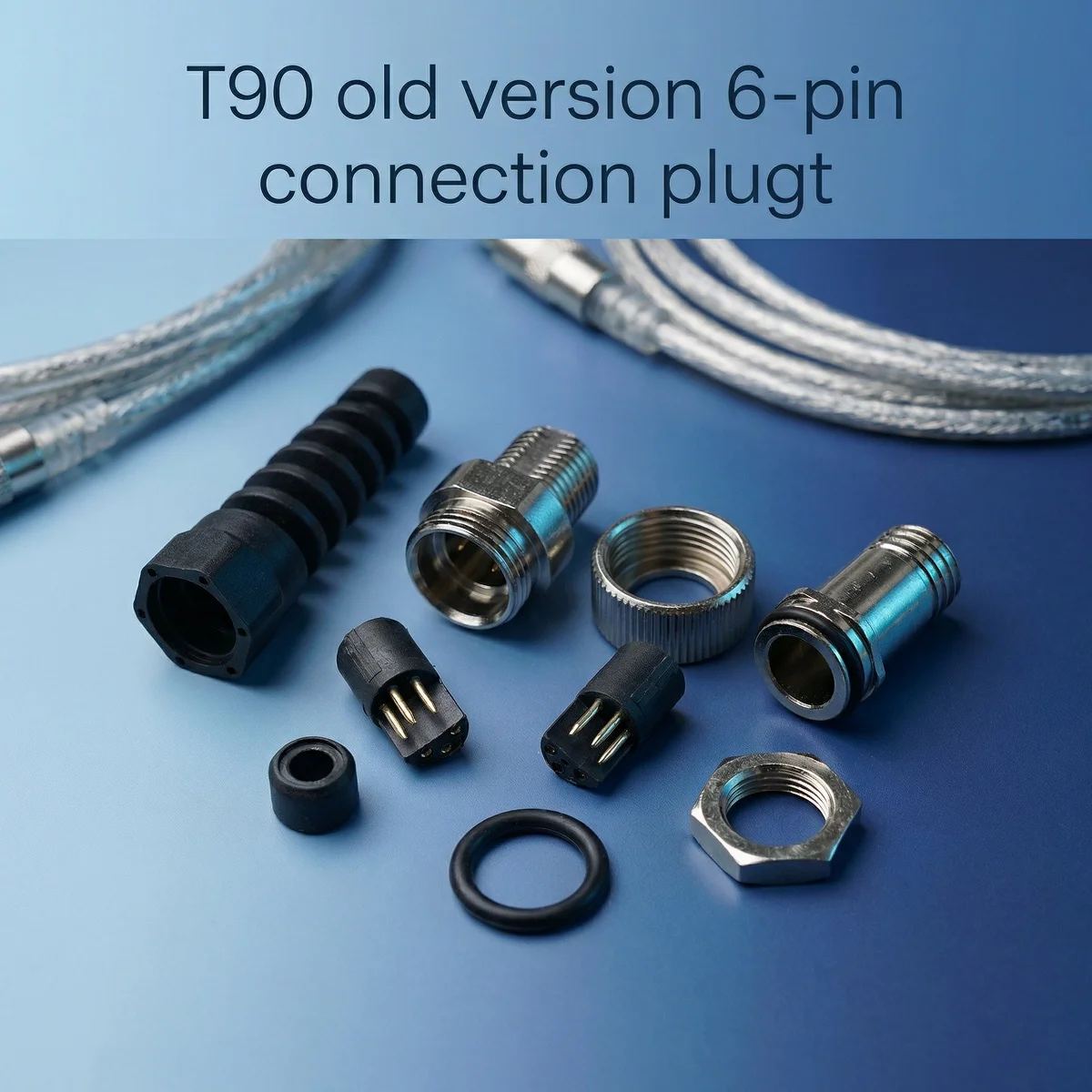 

Gold Metal Detector Hardware Accessories Waterproof Connector Search Coil Connector for Garrett Metal Detectors