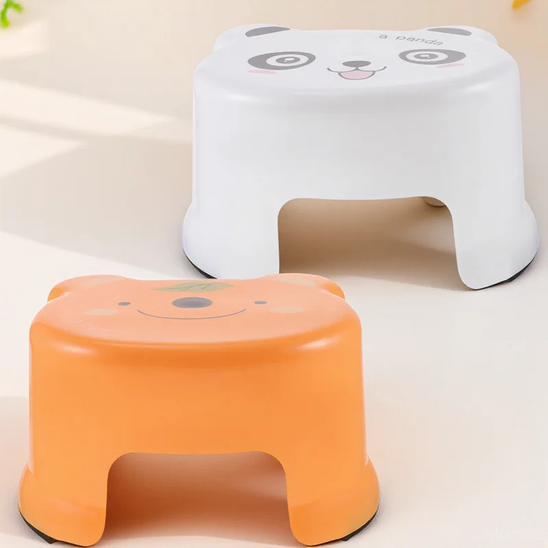 2 قطعة المضادة للانزلاق الأطفال البراز لطيف البلاستيك خطوة البراز للمنزل الحمام غرفة الاطفال الفصول الدراسية المحمولة عدم الانزلاق قاعدة تحميل قوي