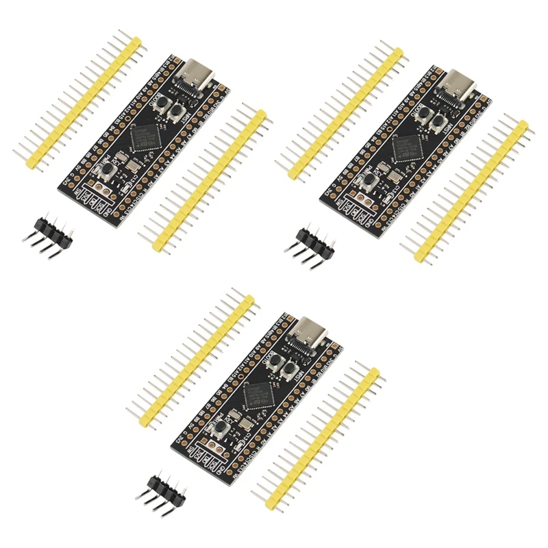 

3X STM32F411 Development Board, STM32F411CEU6 STM32F4 Learning Board, Support For Micropython/Arduino Programming