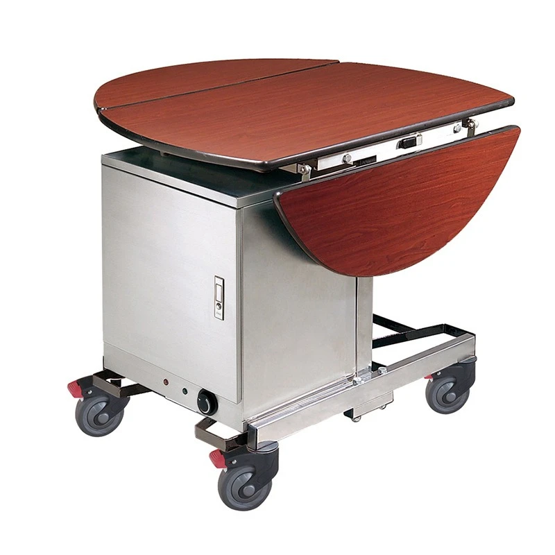 

Room delivery car, hotel restaurant mobile folding dining car, with incubator