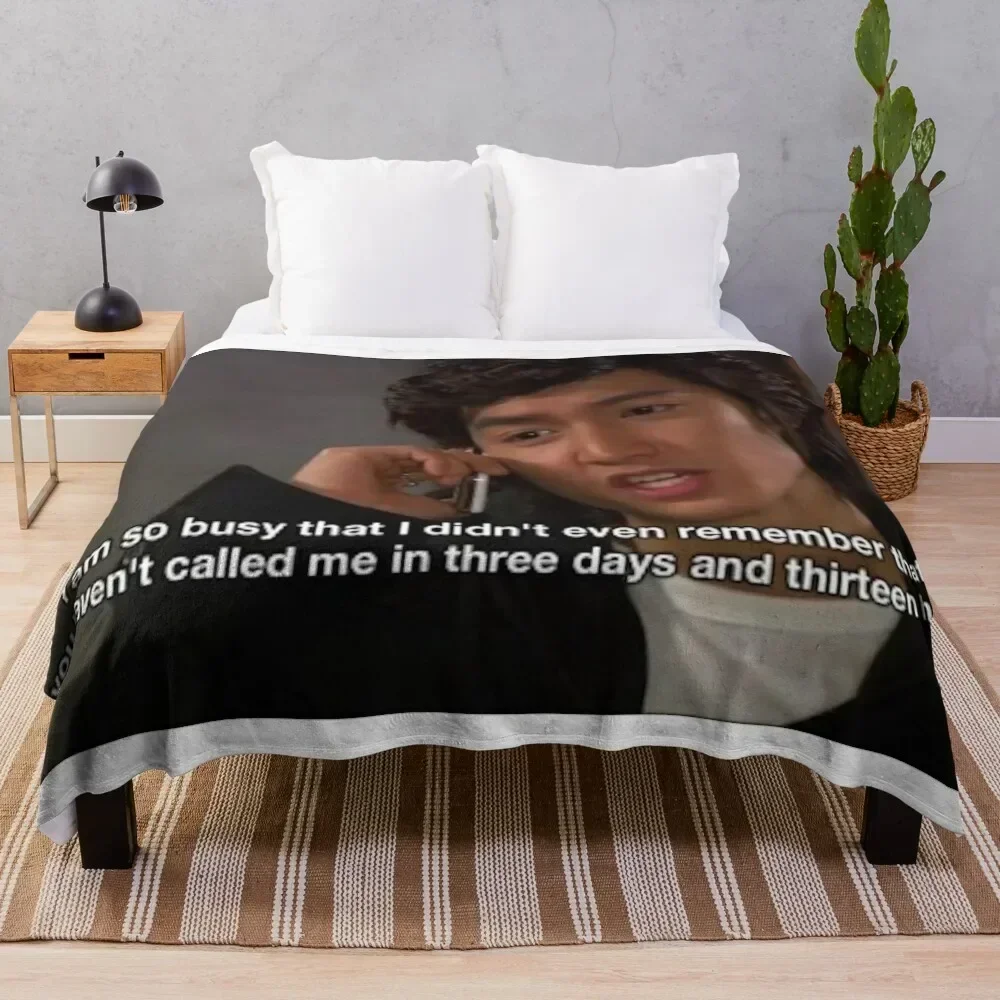 

Boys Over Flowers Meme Throw Blanket Stylish Decor Blanket Gift for Friends Roommate