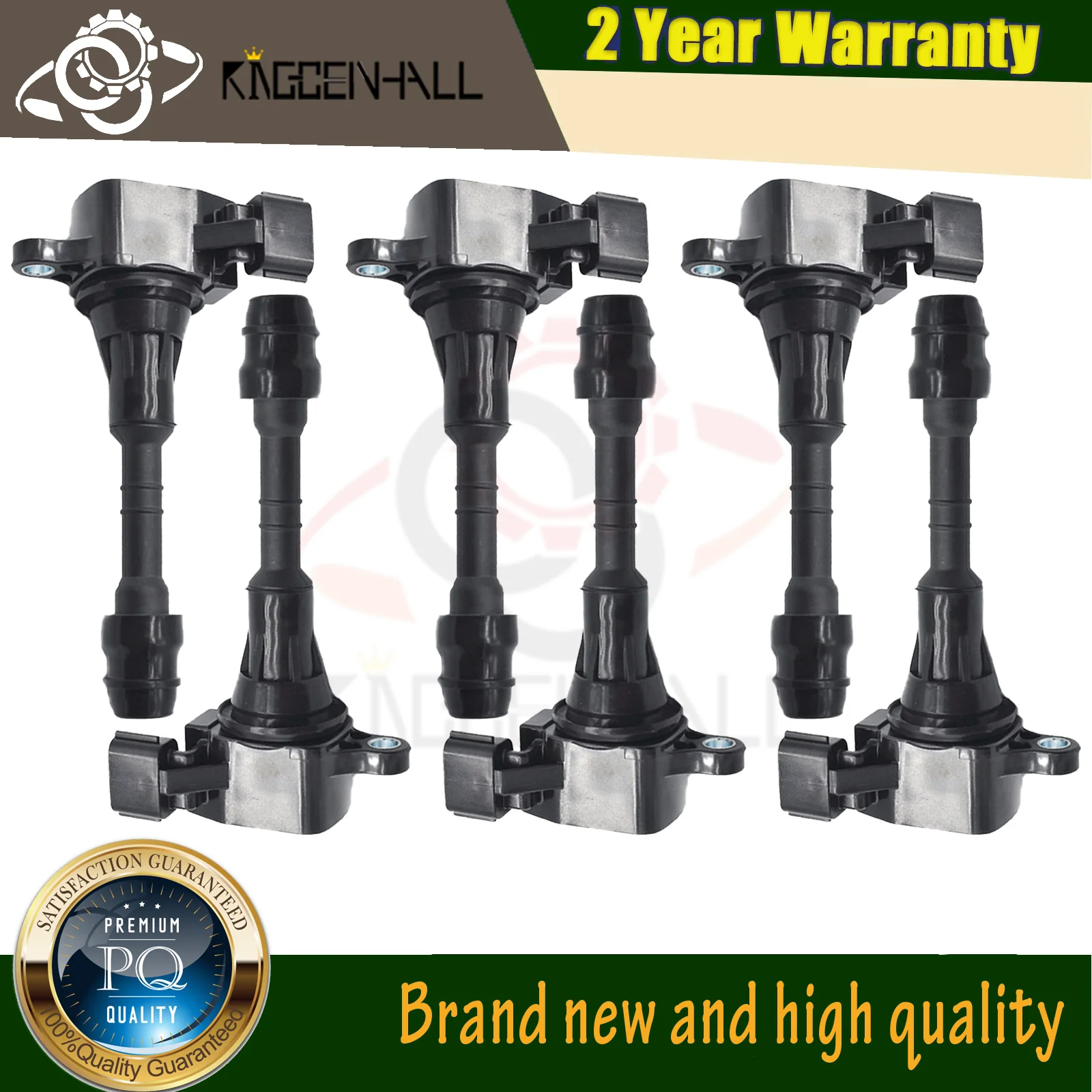 6Pcs Ignition Coil UF349 22448-8J115 Compatible With SUZUKI 3L Infiniti QX4 I35 Renault Nissan Altima Quest 3.5L Xterra 4.0L