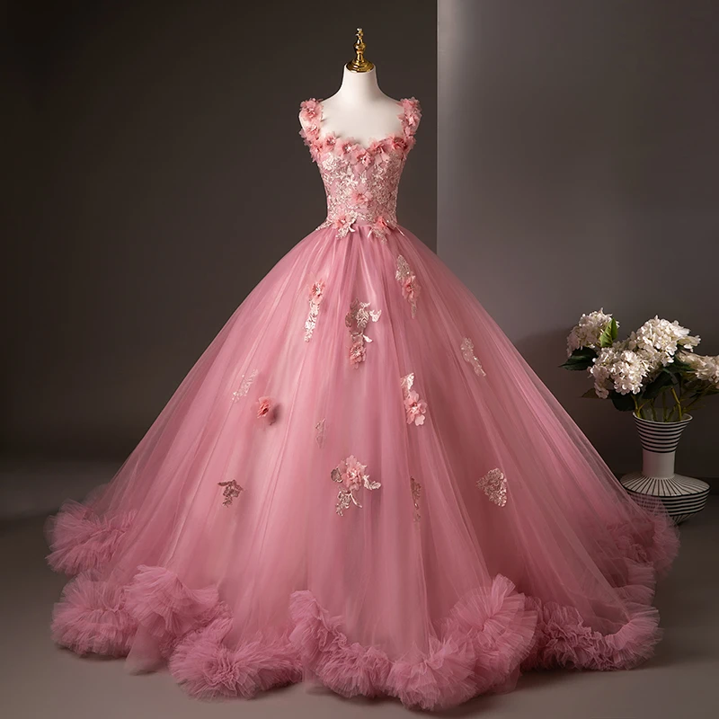 

Пыльно-розовое вечернее платье 15 Quinceanera Платья Бальное платье Пышная юбка Платье для выпускного вечера Милое 15-летнее платье по индивидуальному заказу Новинка 2025 года