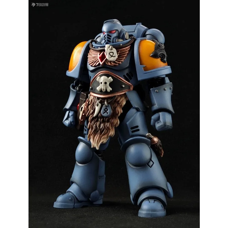 JOYTOY Oryginalny JOYTOY X Warhammer 40K Series Wolf Squad [3.0 Remake] Space Wild Wolf Model postaci z gry 1/18 Ruchomy model
