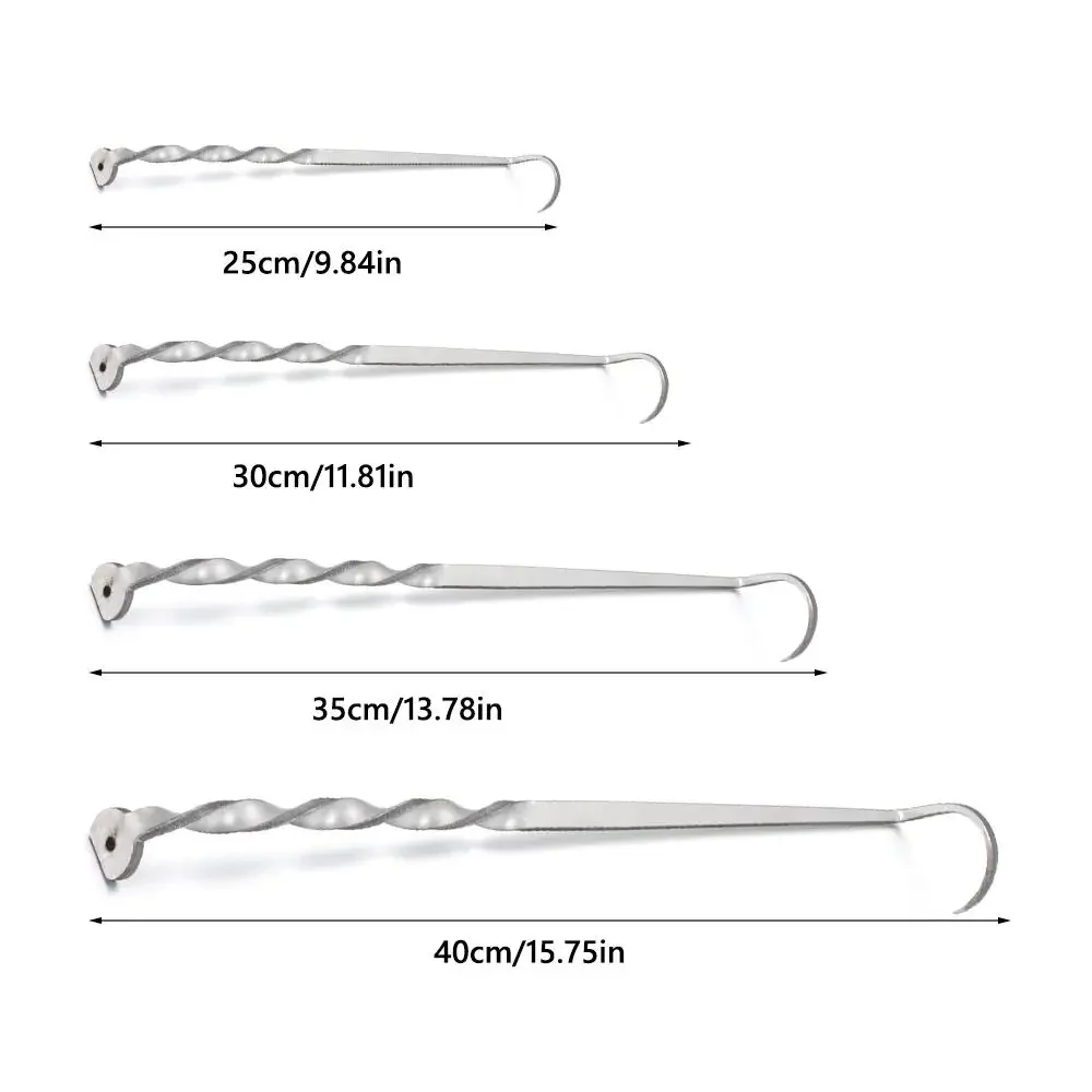 Hot Stainless Steel BBQ Food Flipper Grill Accessories Cooking Meat Hook Flipper Grilling Outdoor Camping Cooking BBQ Grill Tool
