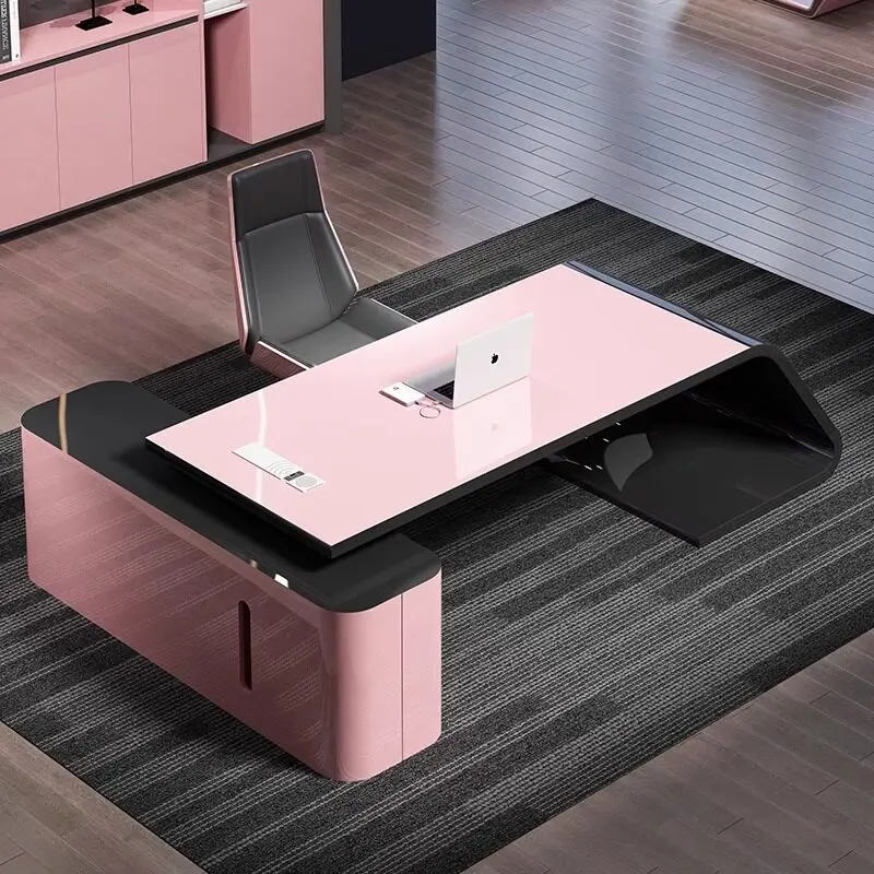 Nordic Luxury Office Desk Storage Executive Minimalist Display Office Desk Computer Decoration Ufficio Commercial Furniture