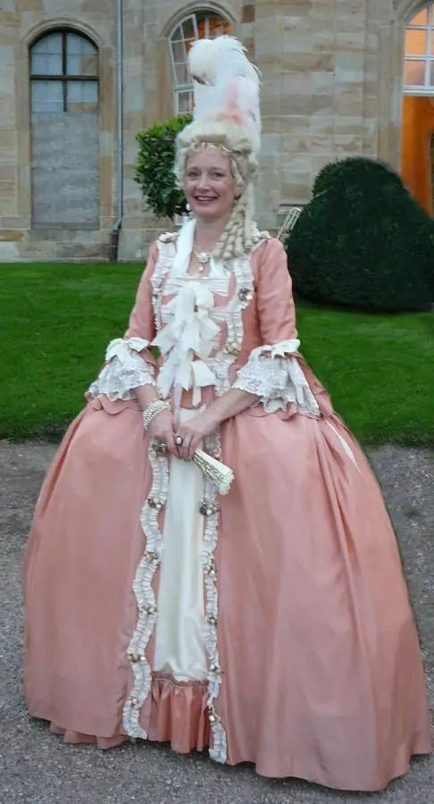 Fato da rainha Marie Antoinette, vestido de baile rococó, vestido rosa La Francaise, vestido de princesa vintage, personalizado