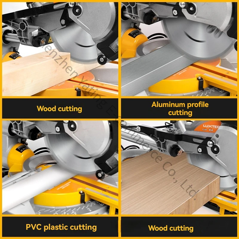 8 Inch Tie Rod Miter Saw Single Miter Saw Aluminum Border Aluminum Machine Laser Positioning Woodworking 45 Degree Cutting