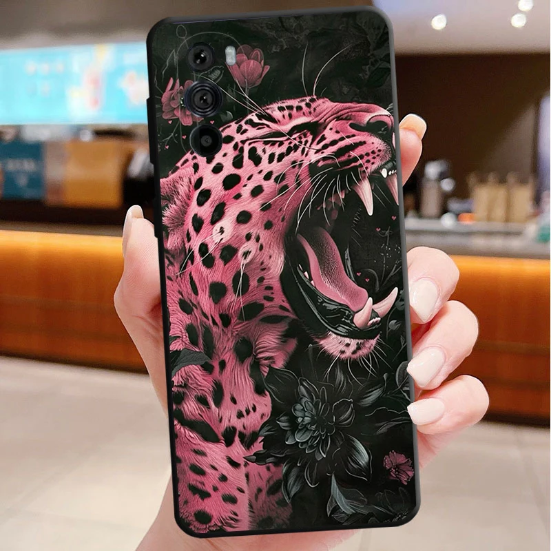 

Wild Animal leopard Funda Phone Case For Motorola Edge 50 40 Pro 60 50 40 30 Ultra Neo Fusion Moto G Play G Stylus G Power G