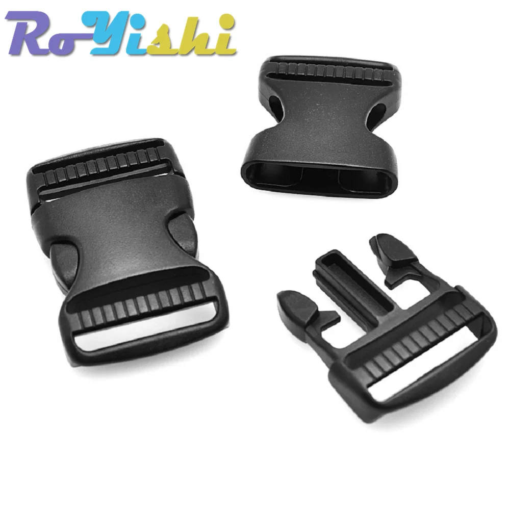 20mm 25mm 32mm~50mm Plastic Hardware Dual Adjustable Side Release Buckles Molle Tatical Backpack Belt Bag Parts Strap Webbing