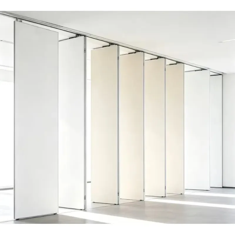 Fully automatic or semi-automatic electric remote control sliding folding aluminum partition wall movable partition