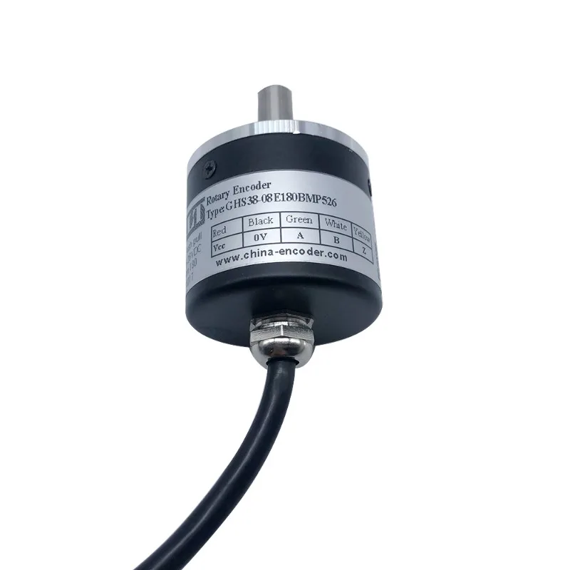 GHS38-08E1000BMP526 Solid Shaft Incremental Rotary Encoder with Cable Back Out for CNC Machine