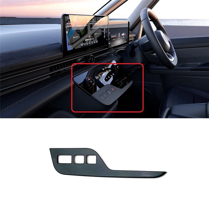 

BT-для NISSAN SERENA C28 2023 2024, крышка центрального управления RHD, отделка управления кондиционером, запасные части, черный цвет