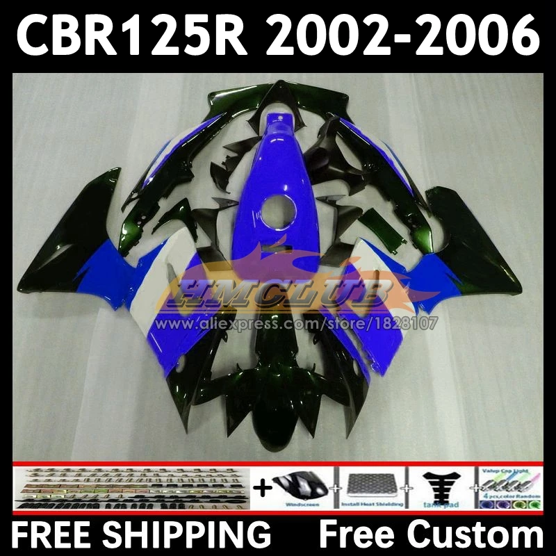 +Tank For HONDA repsol blue CBR-125R CBR125RR CBR 125 125R 91No.53 CBR125R 02 03 04 05 06 125CC 2002 2003 2004 2005 2006 Fairing