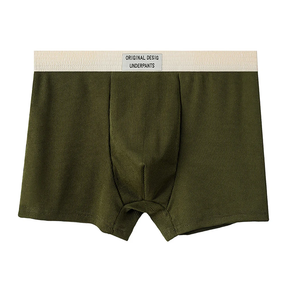 1 Stuks Katoenen Heren Ondergoed Mannen Onderbroek Antibacteriële Boxershort Ademend Heren Slipje Heren U Convex Ondergoed Slips